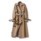 Manteau trench-coat beige à ceinture pour femme