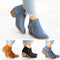 Bottines Femme en Daim avec Fermeture Éclair et Talon Bloc
