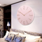 Horloge Murale Rose avec Chiffres 3D pour Salon