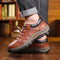 Chaussures de randonnée en cuir marron pour homme