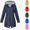 Veste imperméable à capuche pour femme, multicolore
