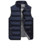 Men's navy blue sleeveless quilted vest