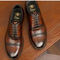 Chaussures habillées en cuir marron pour homme