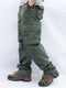 Pantalon cargo vert pour homme avec poches latérales