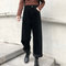 Pantalon en velours côtelé noir pour homme