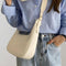 Borsa a tracolla in pelle bianca da donna