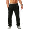 Pantalon de jogging noir pour homme, taille élastique