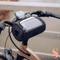 Cyklistická brašna na řidítka s průhledným dotykovým okénkem