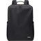 Sac à dos noir en cuir synthétique pour ordinateur portable