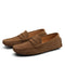 Mocassins en daim marron pour homme, semelle antidérapante