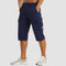 Bermuda Cargo Homme Bleu Marine avec Poches Latérales