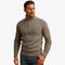 Pull en laine gris à col zippé pour homme