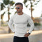 Maglione bianco a maniche lunghe da uomo