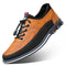 Chaussure de ville en cuir marron et noir pour homme