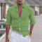 Camicia Uomo Verde a Maniche Lunghe Casual