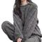 Sweatshirt et Pantalon Femme Polaire Gris Douillet