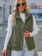 Gilet en polaire vert pour femme