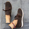 Brown breathable mesh sports shoes for women