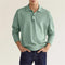 Polo Homme Vert Manches Longues Casual