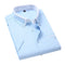 Camicia elegante uomo azzurro chiaro con colletto a contrasto