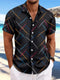 Camicia a maniche corte stampata da uomo