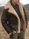 Veste aviateur classique pour homme avec fermeture éclair