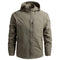 Veste à capuche imperméable pour homme avec poches zippées