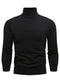 Black turtleneck sweater for men