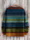 Pull en Laine à Rayures Multicolores pour Homme