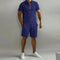 Tenue de sport homme bleu marine avec fermeture éclair