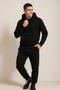 Sweat à Capuche Noir pour Homme avec Poche Kangourou