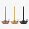Lámpara de mesa LED de metal con anillo decorativo